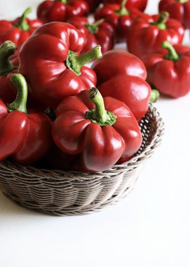 100 PIMENTO PEPPER (Red Sweet Pimientio / Italianelle / Cheese, Roasting, Frying Pepper) Capsicum Annuum Seeds